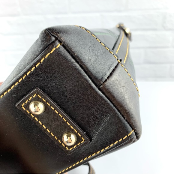 Dooney & Bourke Crocodile Embossed Leather Bucket Satchel Shoulder Bag - Picture 8 of 16